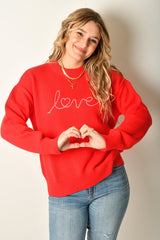 LOVE NOTES BOYFRIEND SWEATER