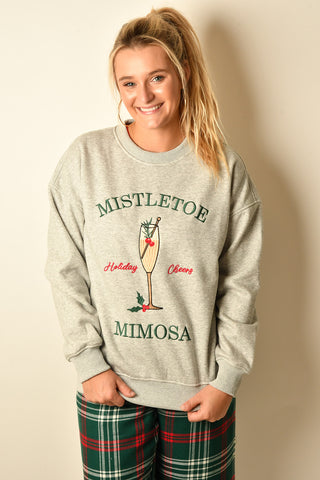 MISTLETOE MIMOSA SWEATSHIRT