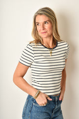 SAXTON STRIPED TEE