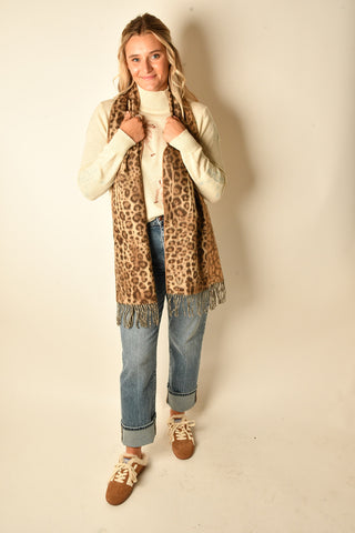 NOUVEAU LEOPARD SCARF