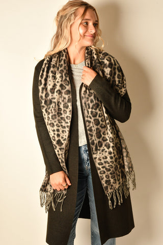 NOUVEAU LEOPARD SCARF