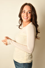 SPARKLE MESH CREW TEE