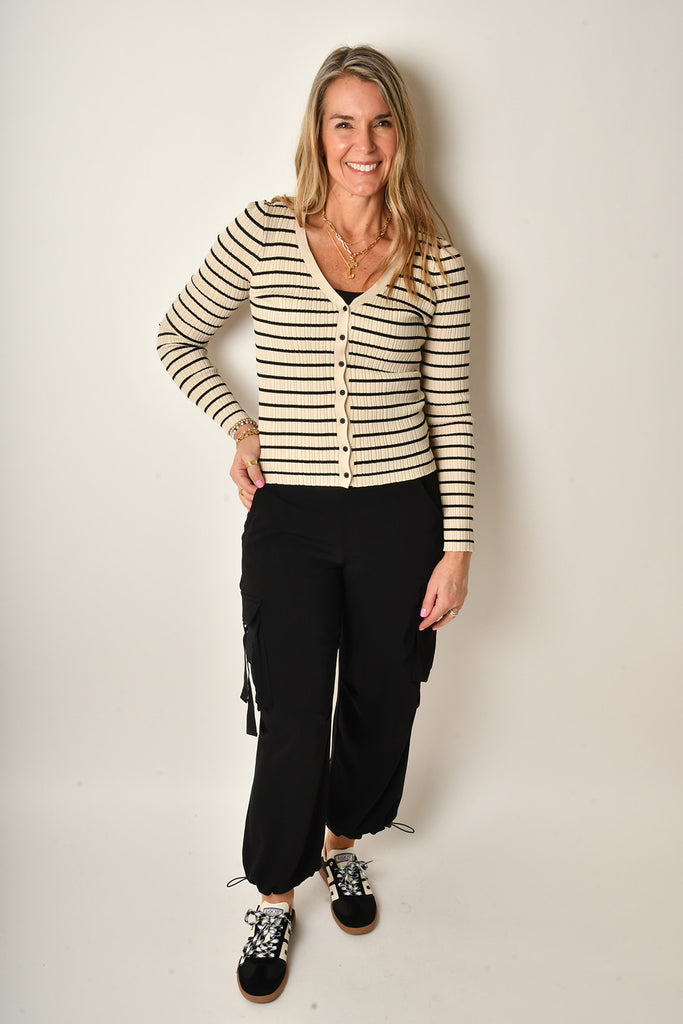 JORDANA STRIPE SWEATER