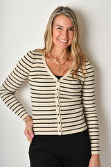 JORDANA STRIPE SWEATER