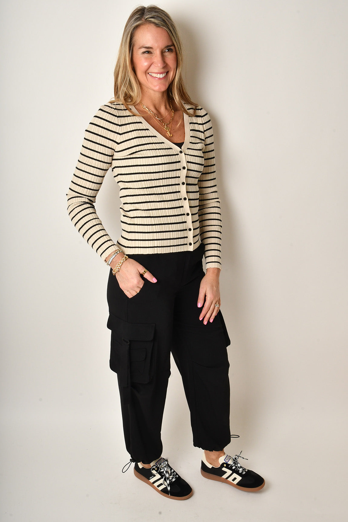 JORDANA STRIPE SWEATER