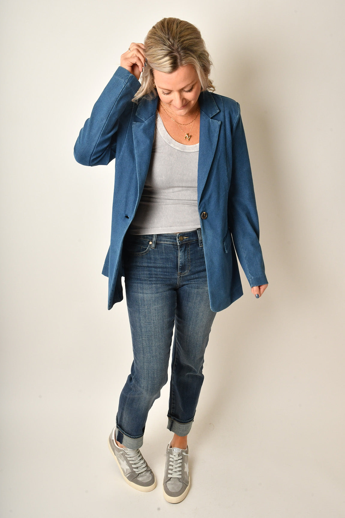 KATE LONG DENIM BLAZER