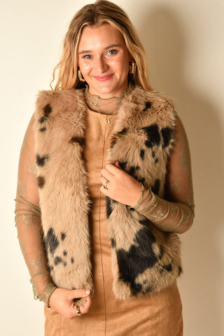 ABSTRACT ANIMAL "FUR" VEST