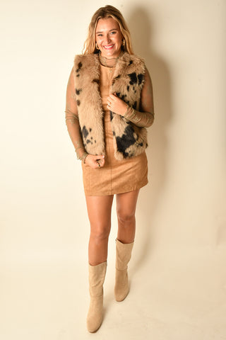 ABSTRACT ANIMAL "FUR" VEST