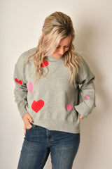 HEART PULLOVER SWEATER