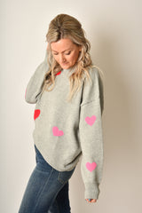 HEART PULLOVER SWEATER