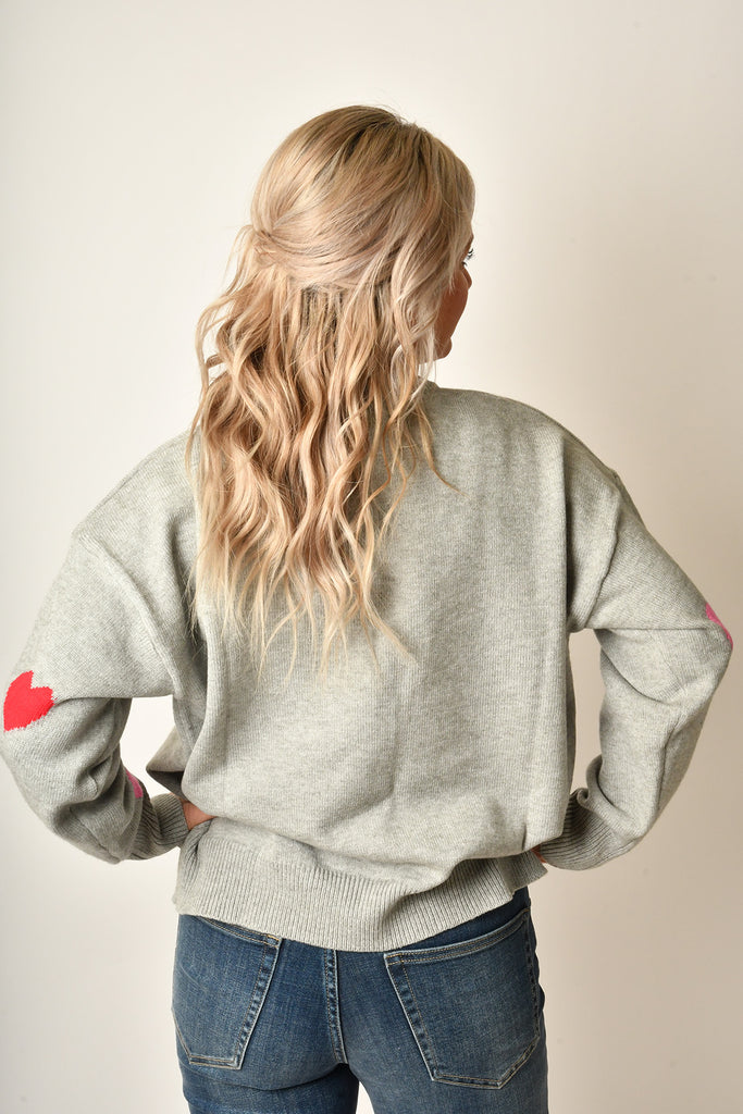 HEART PULLOVER SWEATER