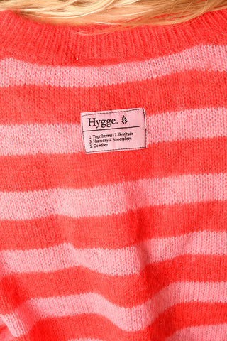 BLUSH STRIPE CARDIGAN