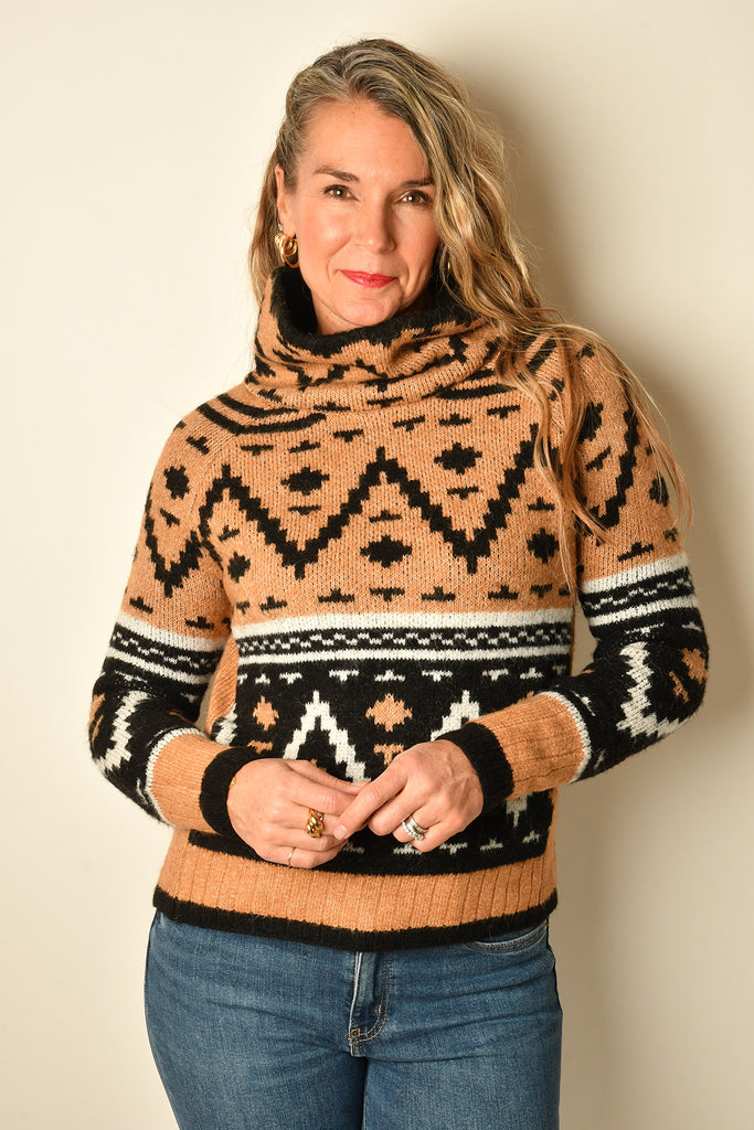 MINDY COWL NECK SWEATER