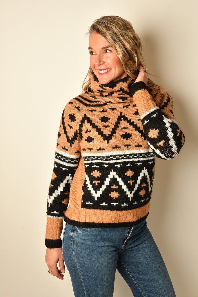 MINDY COWL NECK SWEATER