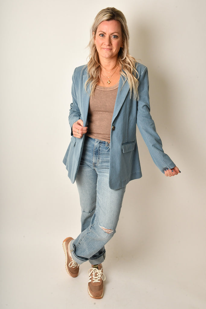 KATE LONG DENIM BLAZER