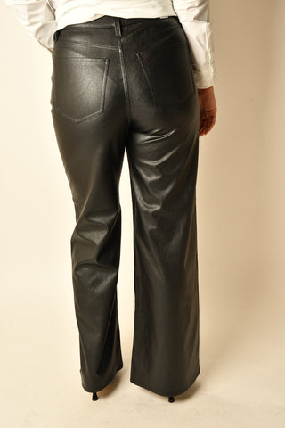 FAR OUT VEGAN LEATHER WIDE LEG