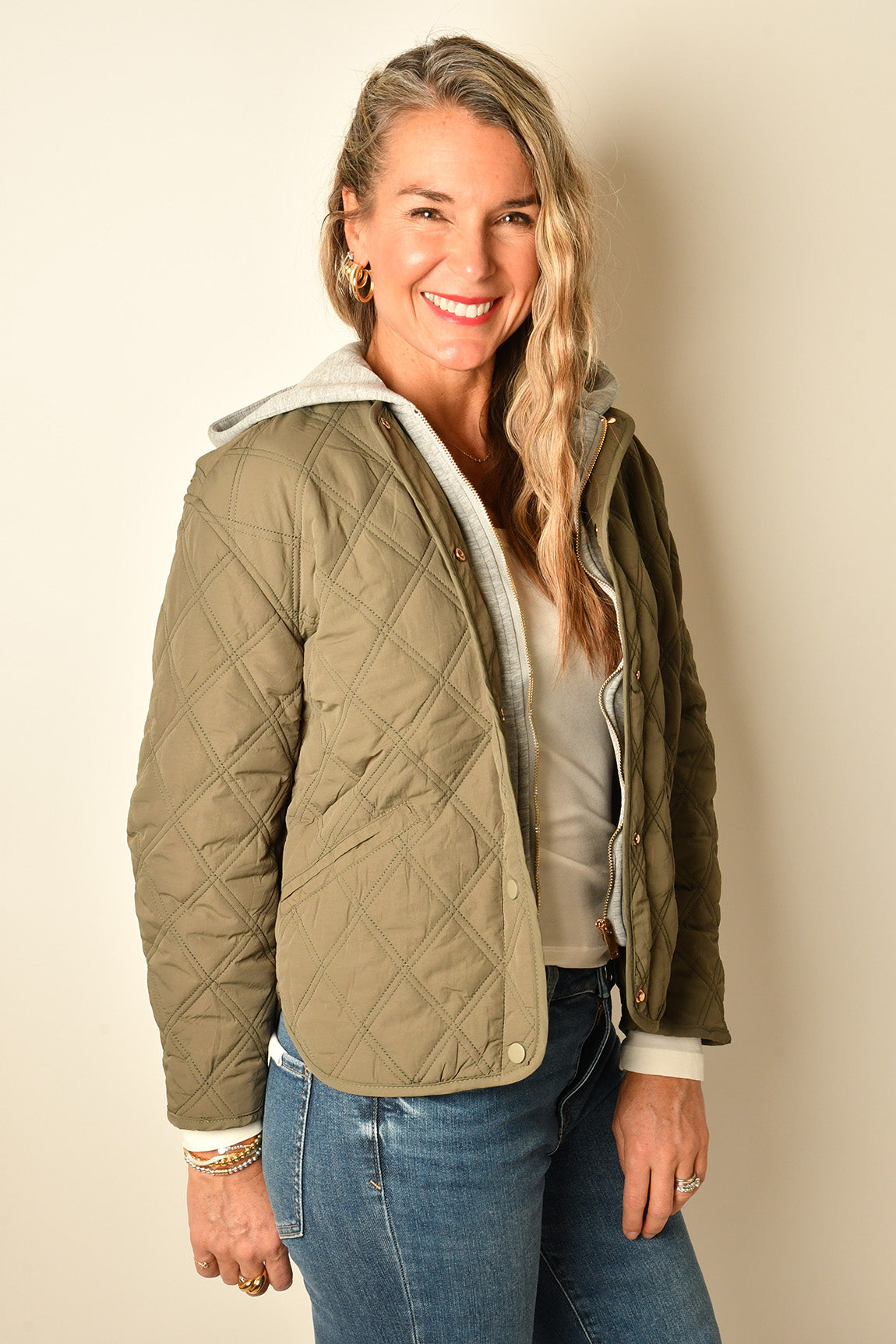 QUILTED JACKET WITH HOOD