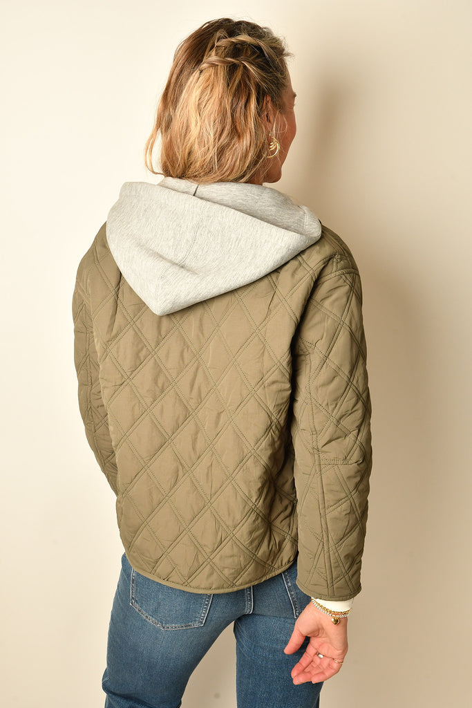 QUILTED JACKET WITH HOOD