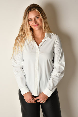 SIGNIATURE PLEATED SLEEVE BUTTON DOWN