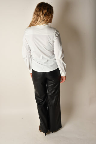 SIGNIATURE PLEATED SLEEVE BUTTON DOWN