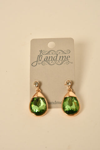 TEARDROP STONE EARRING