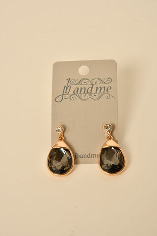 TEARDROP STONE EARRING
