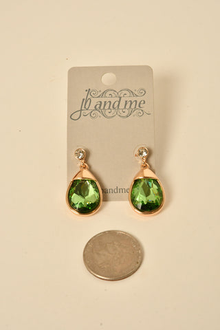 TEARDROP STONE EARRING