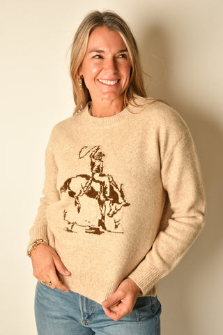 COWBOY MOTIF SWEATER