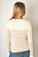 STRIPE HENLEY SWEATER + colors