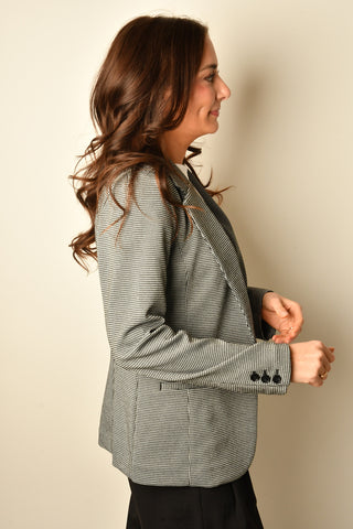 MINI CHECK FITTED BLAZER