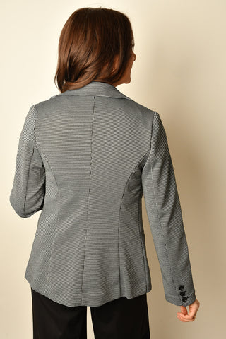 MINI CHECK FITTED BLAZER