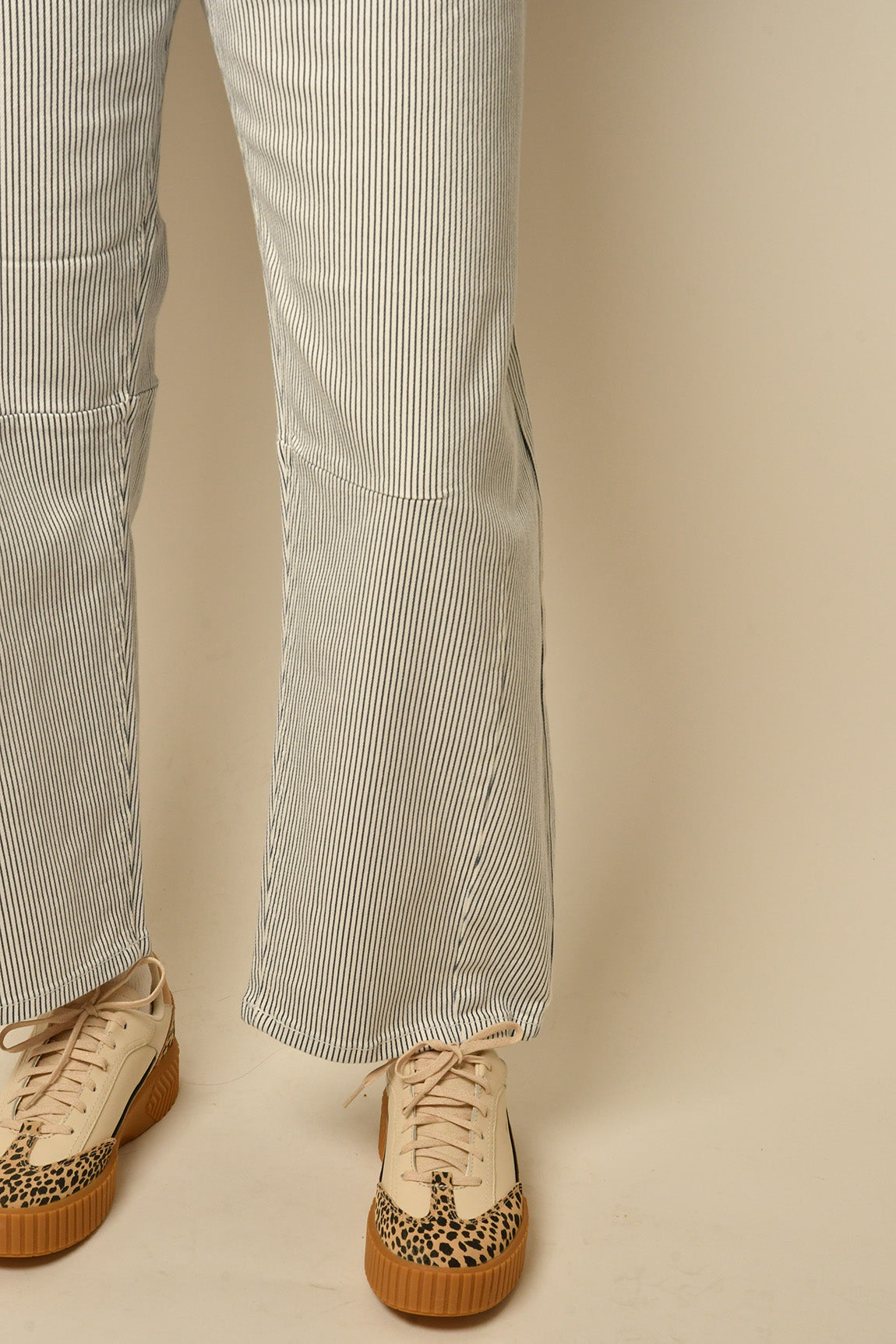 STRIPE BARREL JEAN