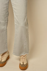 STRIPE BARREL JEAN