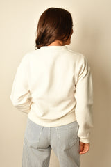 SPLIT NECK RIBBED TOP