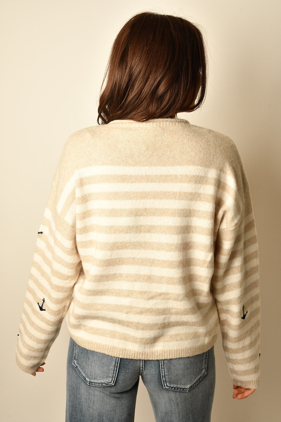 ANCHOR AWAY STRIPE SWEATER