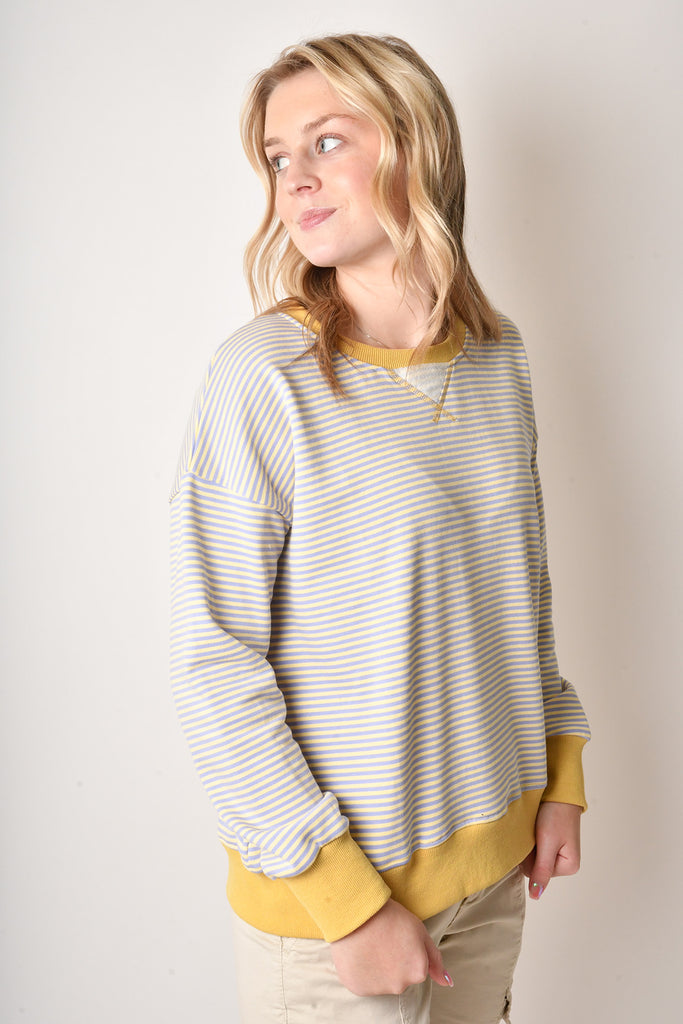 MINI STRIPE SWEATSHIRT