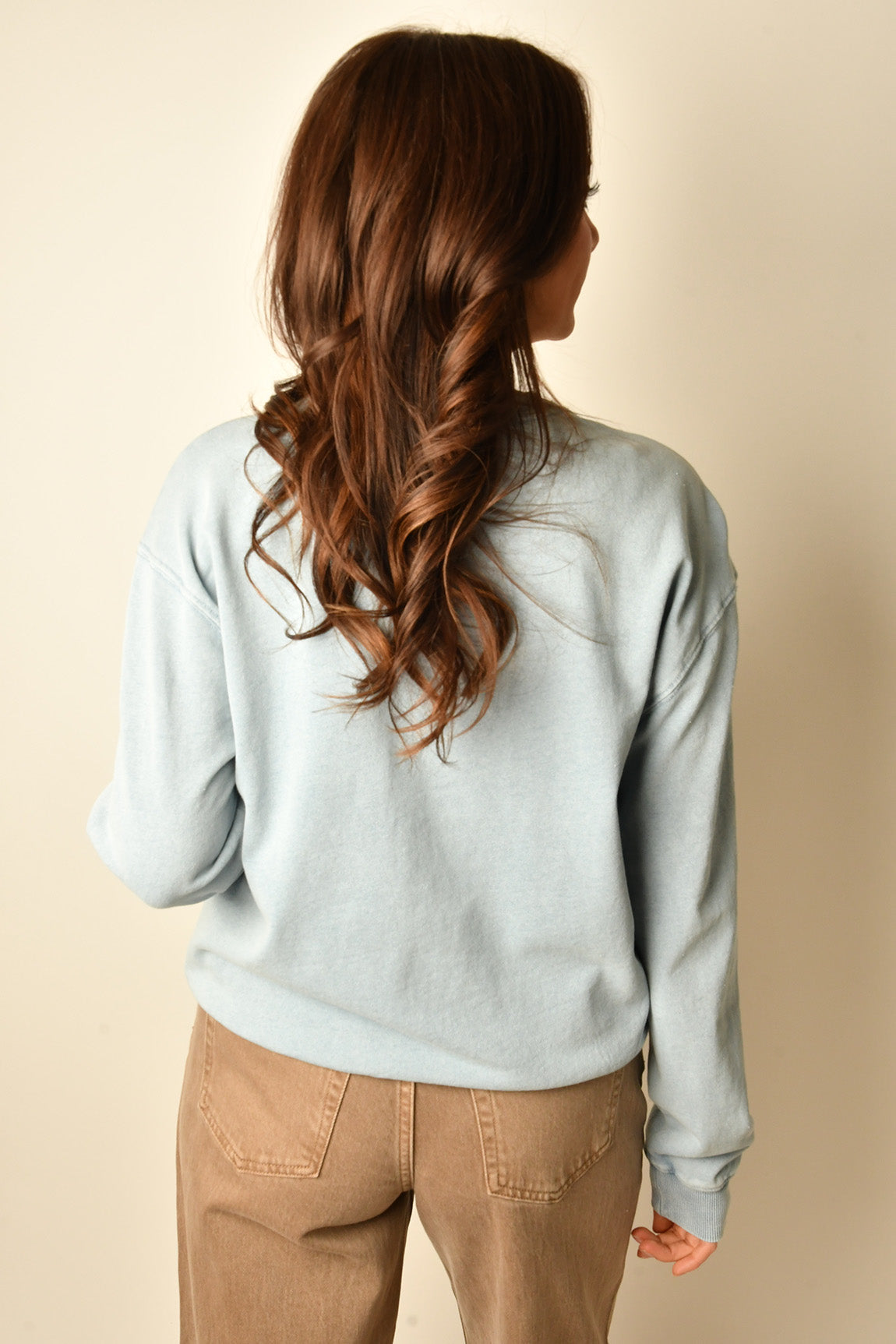 BOYFRIEND DENIM SWEATSHIRT