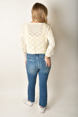 ECRU CROCHET SWEATER