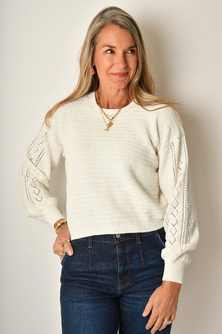 WHITNEY CROCHET SWEATER