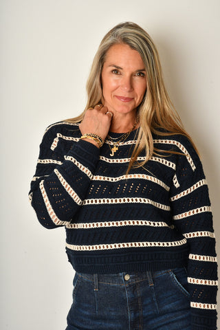 ESTERO STRIPE SWEATER