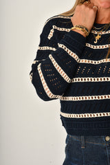 ESTERO STRIPE SWEATER