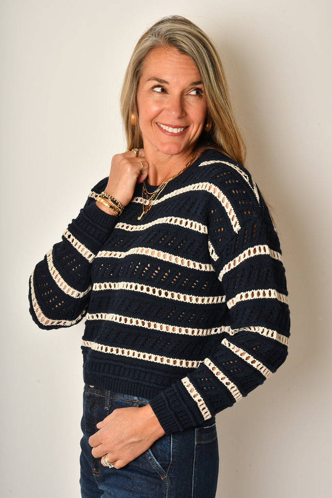 ESTERO STRIPE SWEATER