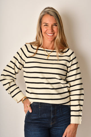 BOSTON STRIPE SWEATER