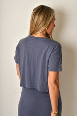 SWAY CROP TEXTURED TEE