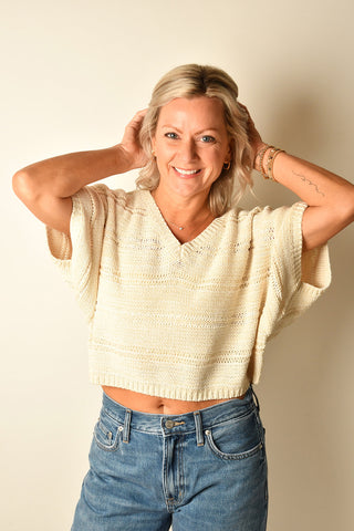 MELANGE RELAXED SWEATER
