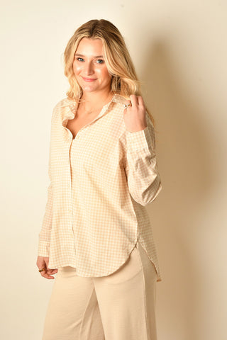 SEAPORT BUTTON UP TOP 2colors