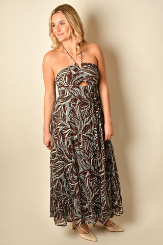 LANIE ZINN FLORAL MAXI DRESS