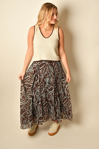 VITORIA ZINN FLORAL MAXI SKIRT