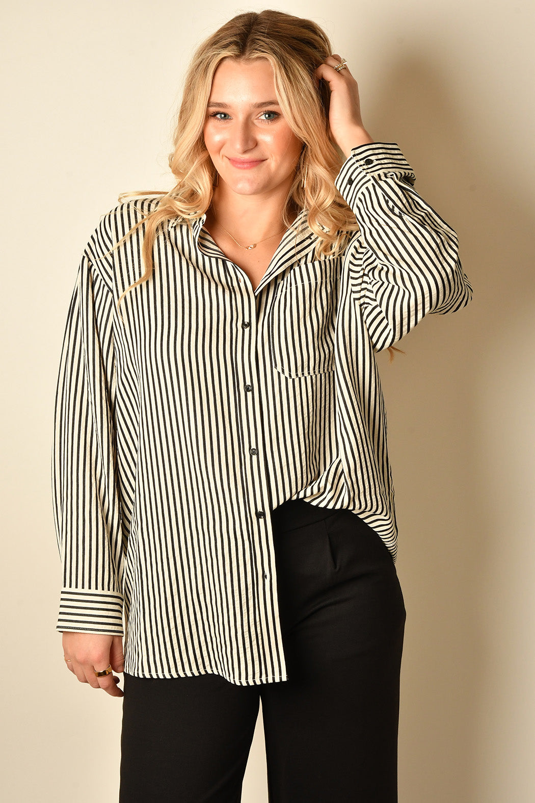 ESTRA STRIPE BLOUSE