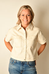 ECRU DENIM SS JACKET